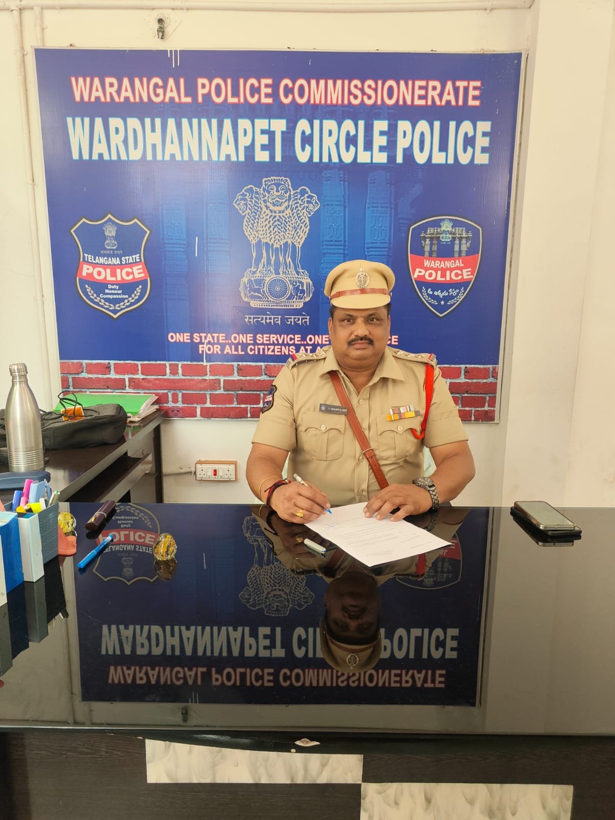 వర్ధన్నపేట సీఐగా సంజీవరావు బాధ్యతల స్వీకరణ