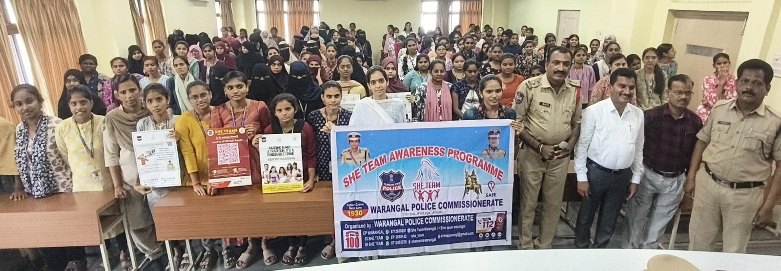 మహిళల భద్రతపై పద్మావతి కళాశాలలో షీ టీమ్ అవగాహన సదస్సు